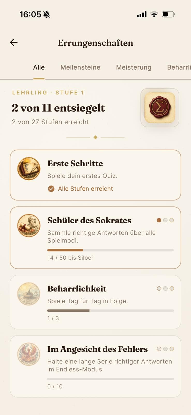 Errungenschaften