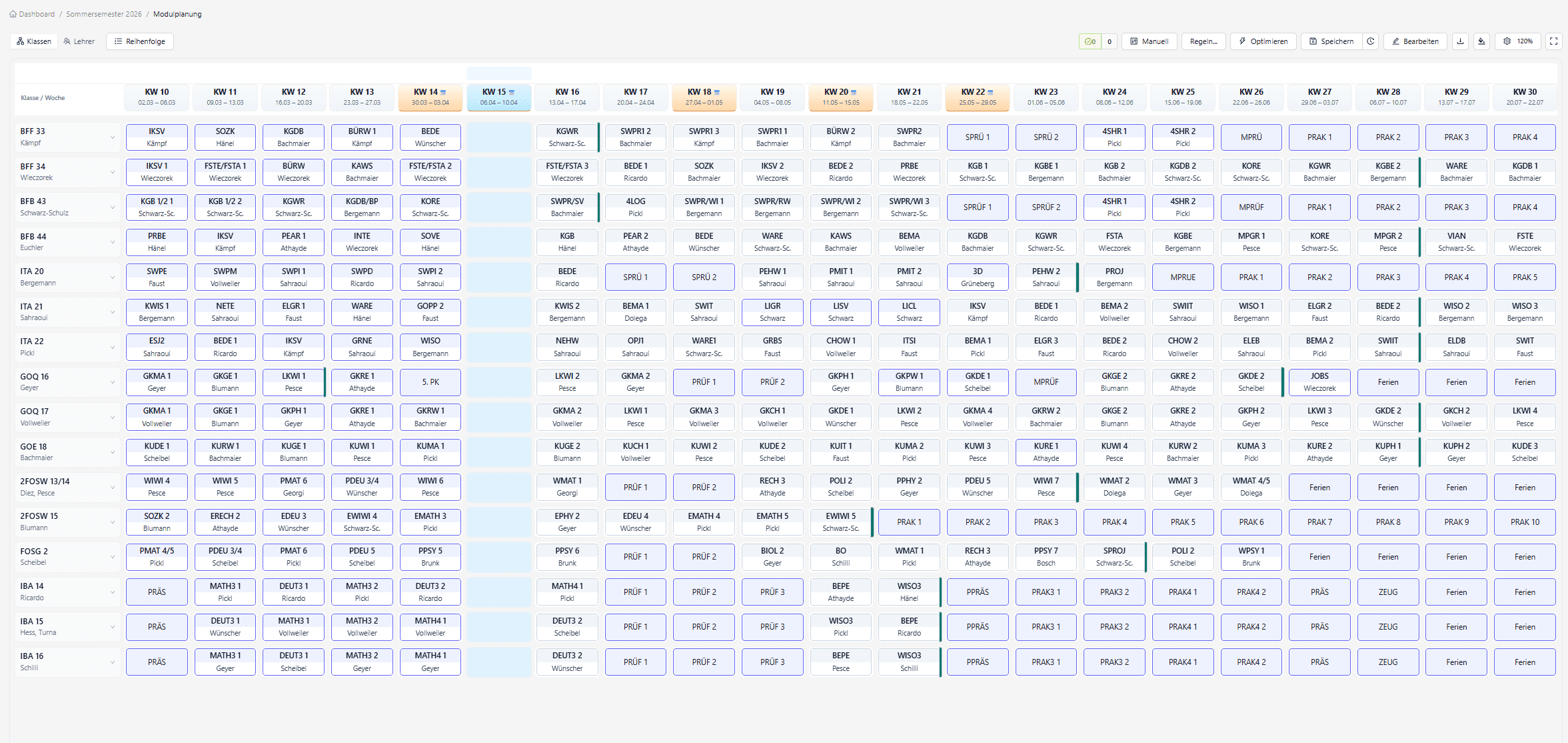 Modulplanner